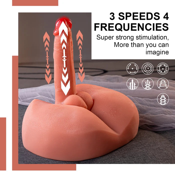 Honey: 3,2kg Pulsierender Dildo mit Vibrationsfunktion