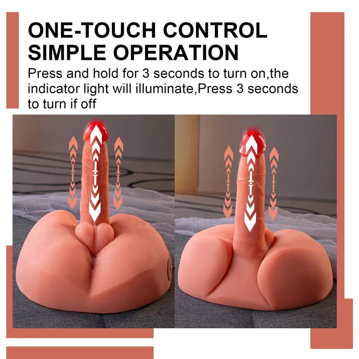Honey: 3,2kg Pulsierender Dildo mit Vibrationsfunktion