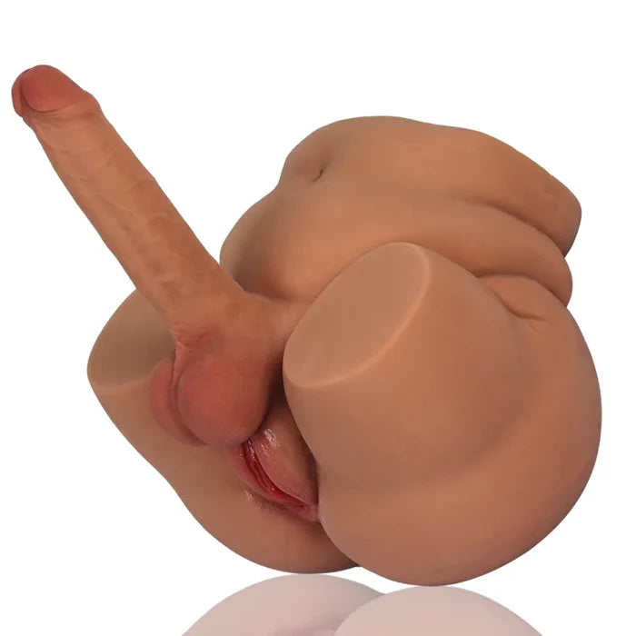 Sienna: Shemale torso with big ass (6 kg) – 20 cm x 4.5 cm dildo with movable foreskin &amp; realistic vagina
