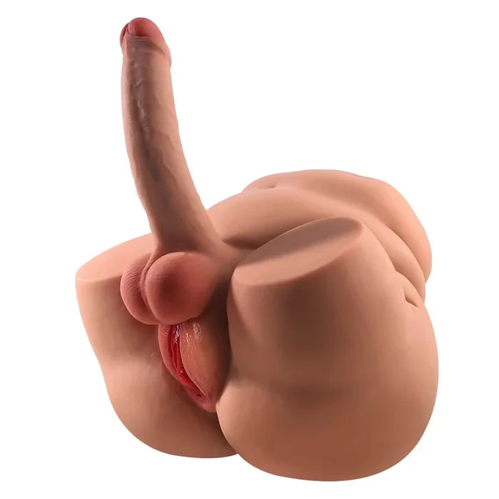 Sienna: Shemale torso with big ass (6 kg) – 20 cm x 4.5 cm dildo with movable foreskin &amp; realistic vagina