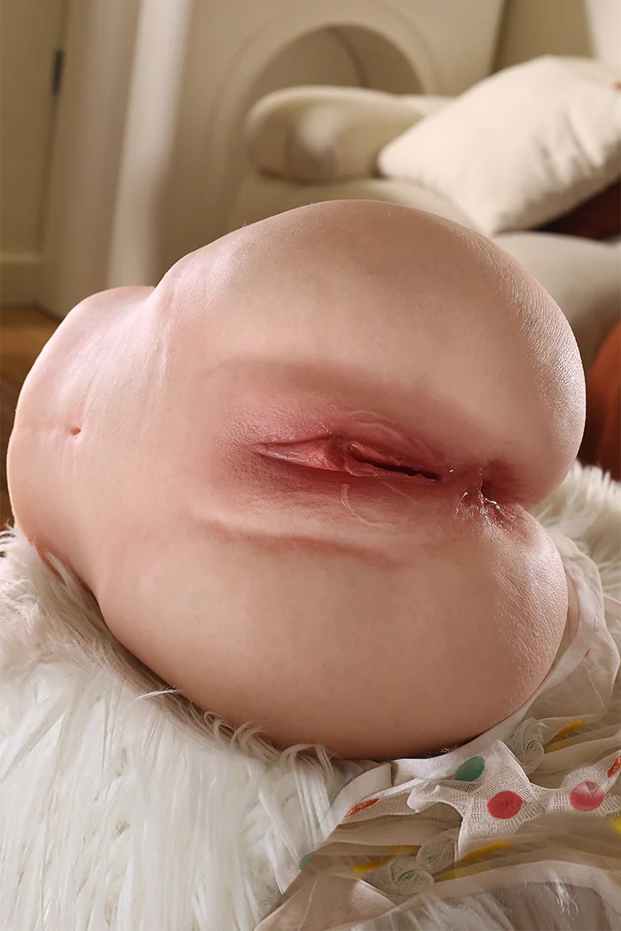 Aiko: 4,0 kg Rundes weiches Silikon-Pocket-Pussy mit großem Po