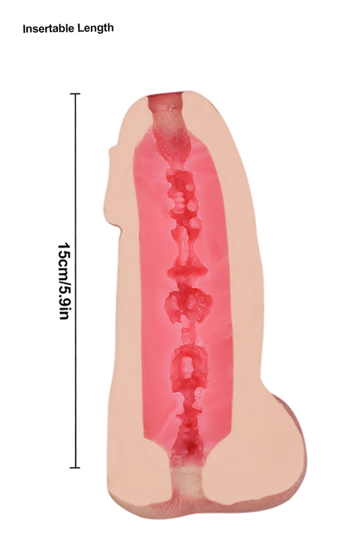 Audrey: 450g schwerer realistischer Penis-Stroker mit Analöffnung