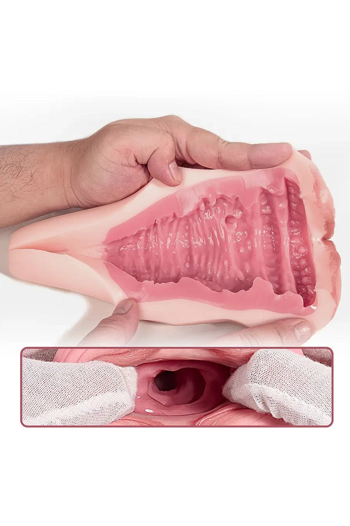 Dawn: 776g Silikon-Pocket-Pussy mit jungfräulichen Schamlippen