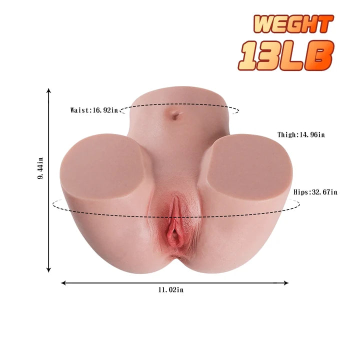 Elsie: 6kg Extrem Weich Silikon Masturbator Gel Po für Männer