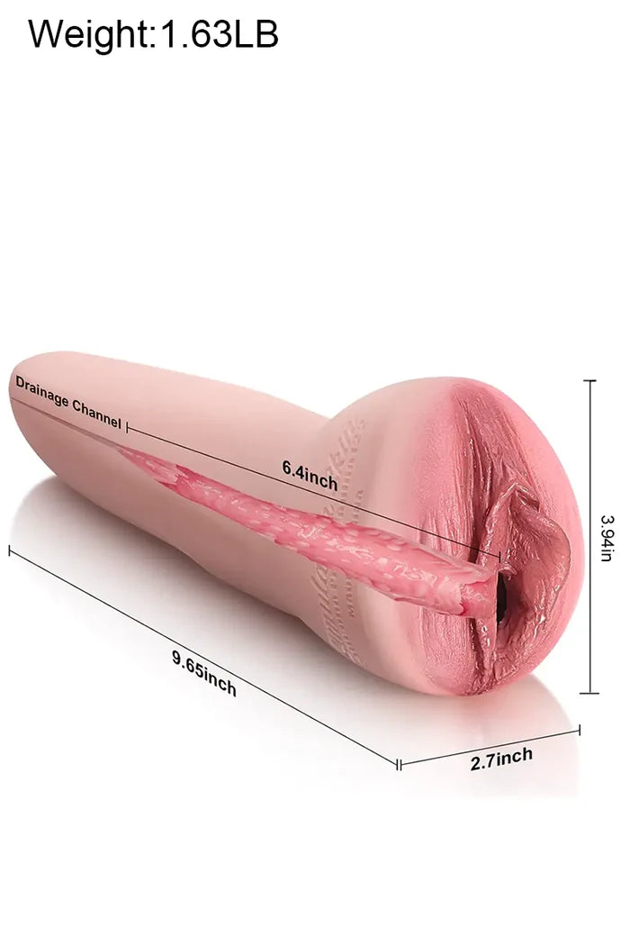 Luxe: 730g schwere Vollsilikon Vagina