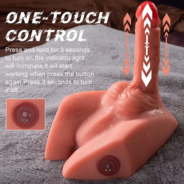 Mark：2.6kg male torso with 20 cm long telescopic dildo