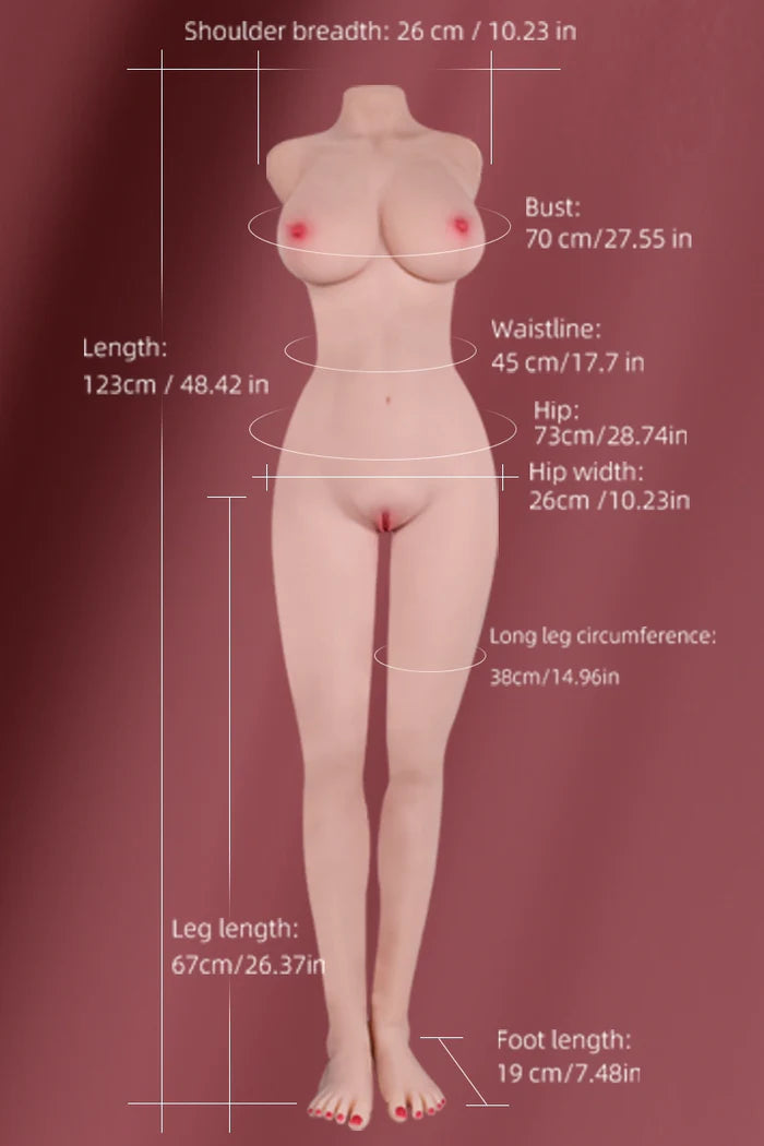Maria: 21kg schwerer lebensgroßer weiblicher Sexpuppen-Torso