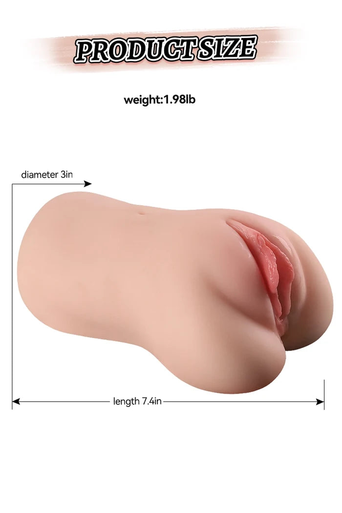 Sasha: 900g pinker Pocket-Pussy-Masturbator mit realistischer Vagina