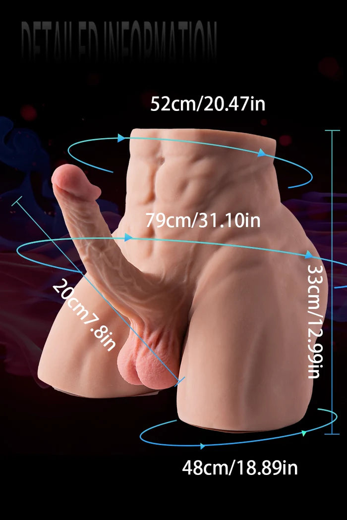 Terry: 10,8 kg schwere männliche Sexpuppe mit realistischem 20 cm großen Penis