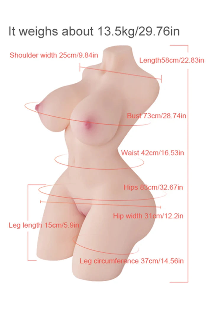 Zenobia: 13,5kg Heiße Große Titten Sex Torso